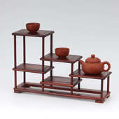 茶舍装 茶壶架 饰架 红木博古架红木小多宝格 红酸枝多宝架