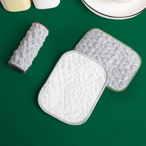 Steel wire dishwashing cloth that doesn't absorb oil, steel