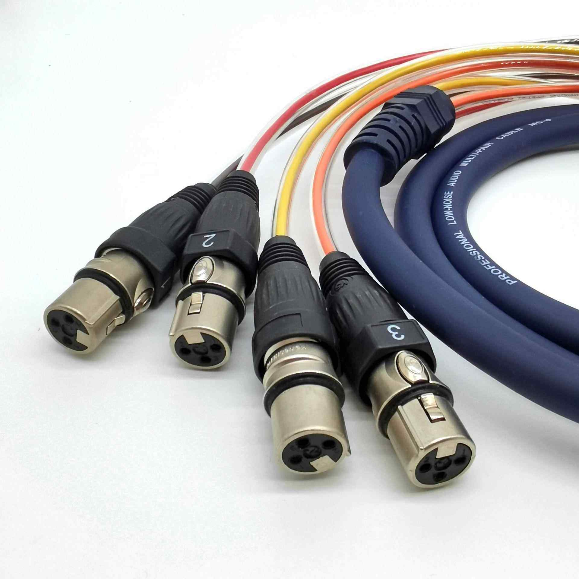 多通R道XL卡农线台光信号音响音频多通道XL线灯4路6路舞8路12路16