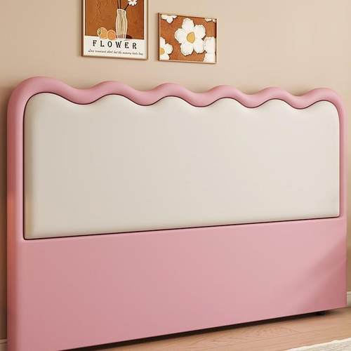 床头软包靠背板单买新款法式奶油定风实轻奢74587木约榻榻米简可