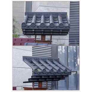特大号加厚无架一体彷古檐瓦惠派门头窗雨罩酒店装饰树脂瓦
