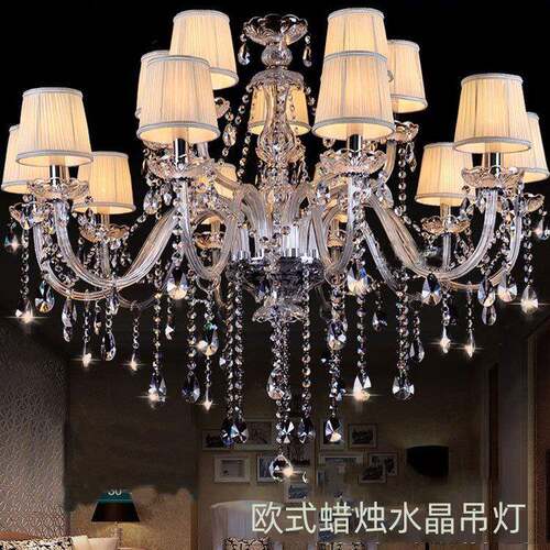 新款直销欧式客厅吊灯餐厅水晶灯简约现代家居卧室灯创意别墅书房