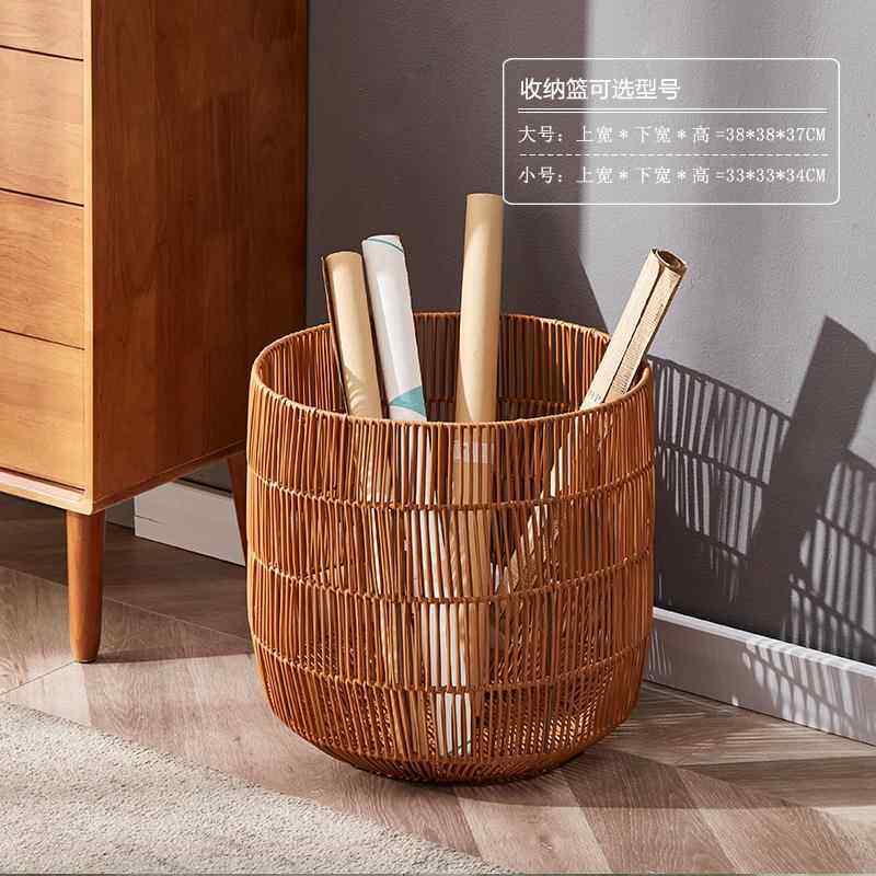 跨境厂家直销铁艺脏衣篮收纳篮置物篮编织筐洗衣篮杂物筐寝室筐子