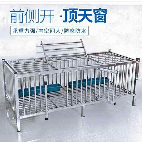 不锈防钢加高加宽大号鸡外笼子鸭鹅兔鸽笼JIG家用户腐水移动防垒