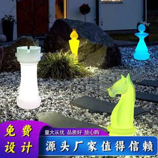 LED防水马头士兵城堡大象太阳能灯花园草坪灯露营氛围灯庭院装饰