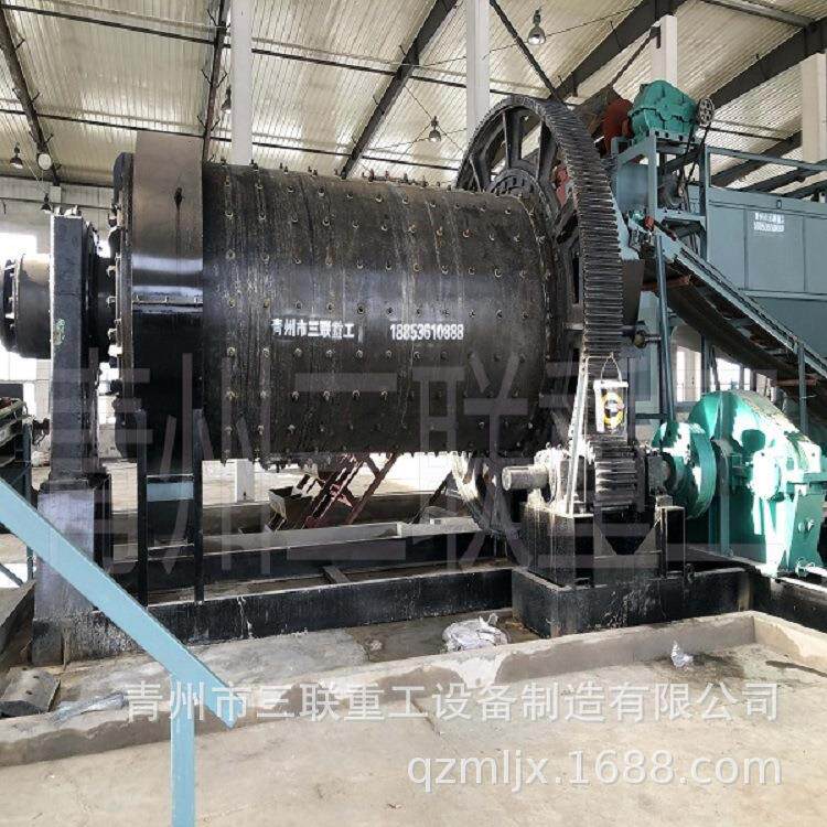 青州三联球磨制砂机对中硬度物料研磨含水量沙粒度可控产量高矿石