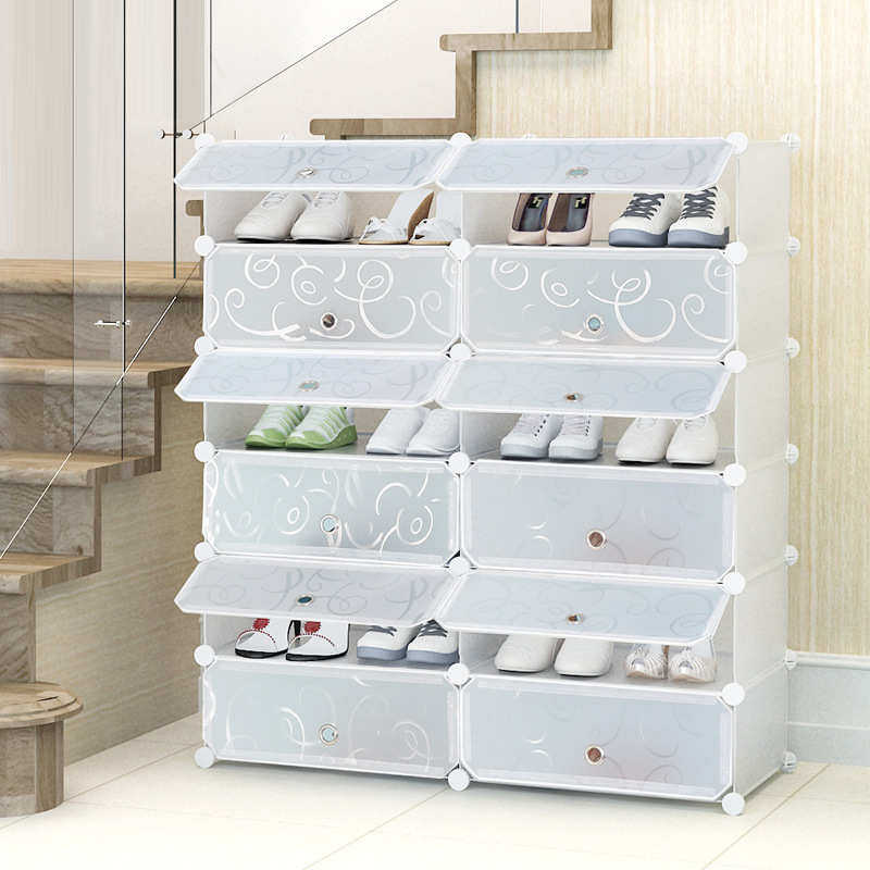 PP塑料半透明鞋盒子组装家居用品收纳盒 鞋子收纳盒防尘鞋架鞋柜,收纳整理,收纳柜,淘宝优惠券,粉丝福利购,淘宝优惠卷