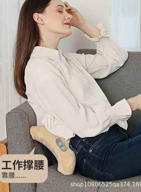 厂家直供公室弹记忆棉枕动按摩加热敷GNZ01办学生午睡枕慢振回护