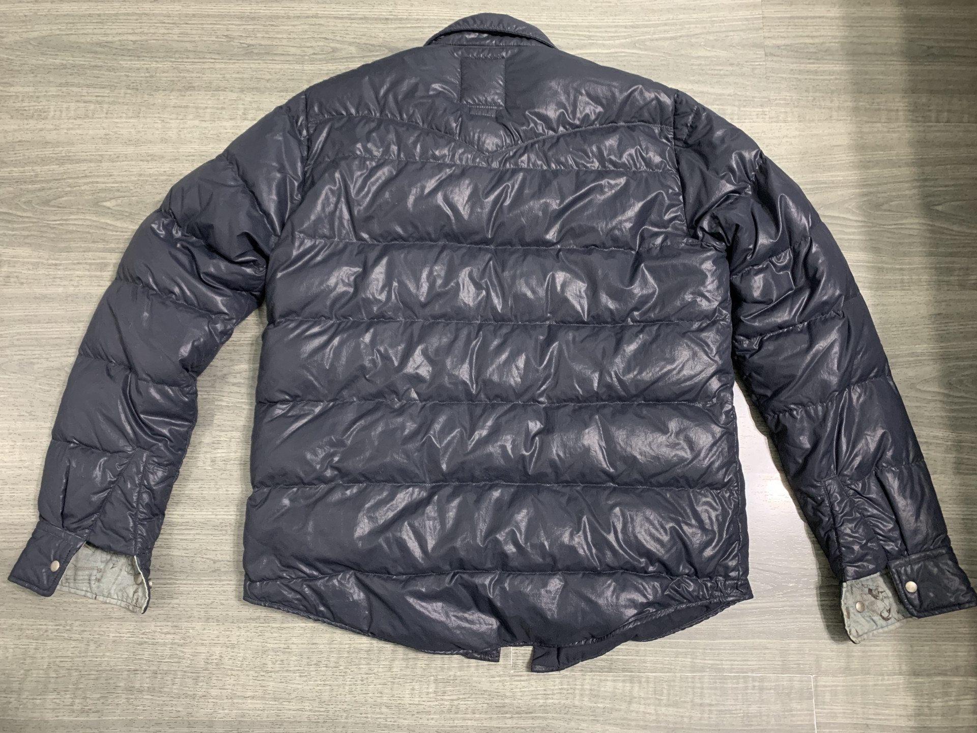 Visvim Mud-Dyed Down Jacket — detail