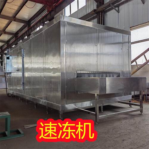 旺源 隧道式速冻机 牛蛙隧道冻机 大虾速冻挂冰设备 厂家定制