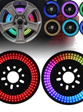 适用牧马人备胎刹车灯 幻彩RGB日行红色警示灯 牧马人LED车灯改装