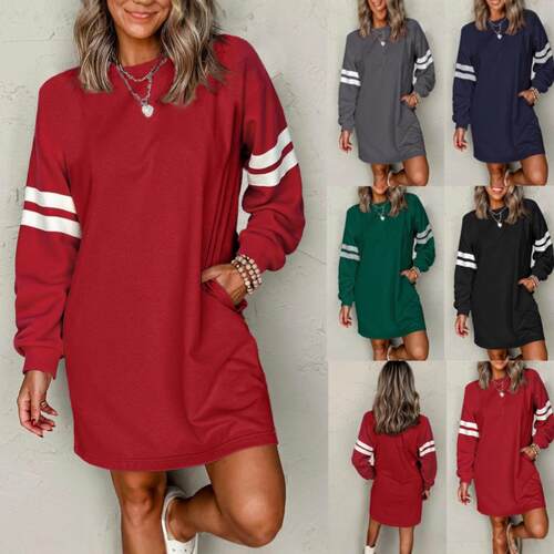 Spring Fall Fashion for Women Varsity Contrast Banded Sve