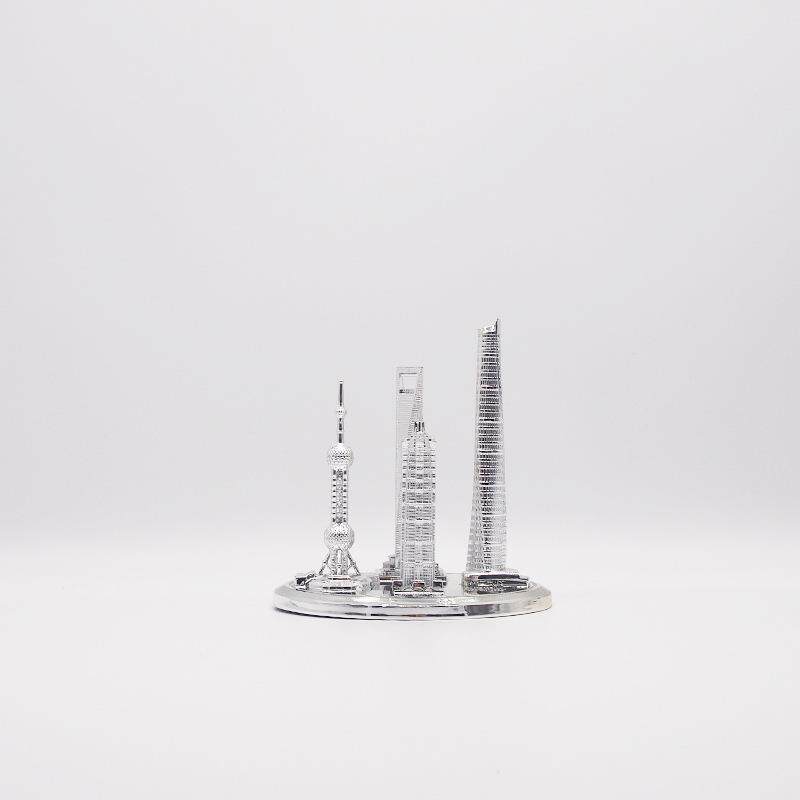 金色上海建筑摆件金茂大厦模型老建筑塔金融中心旅游纪念品留念
