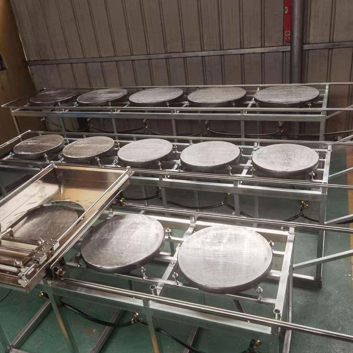 全动煎饼机仿商用930大型6个鏊子煎饼自机 山东手工杂粮煎饼机