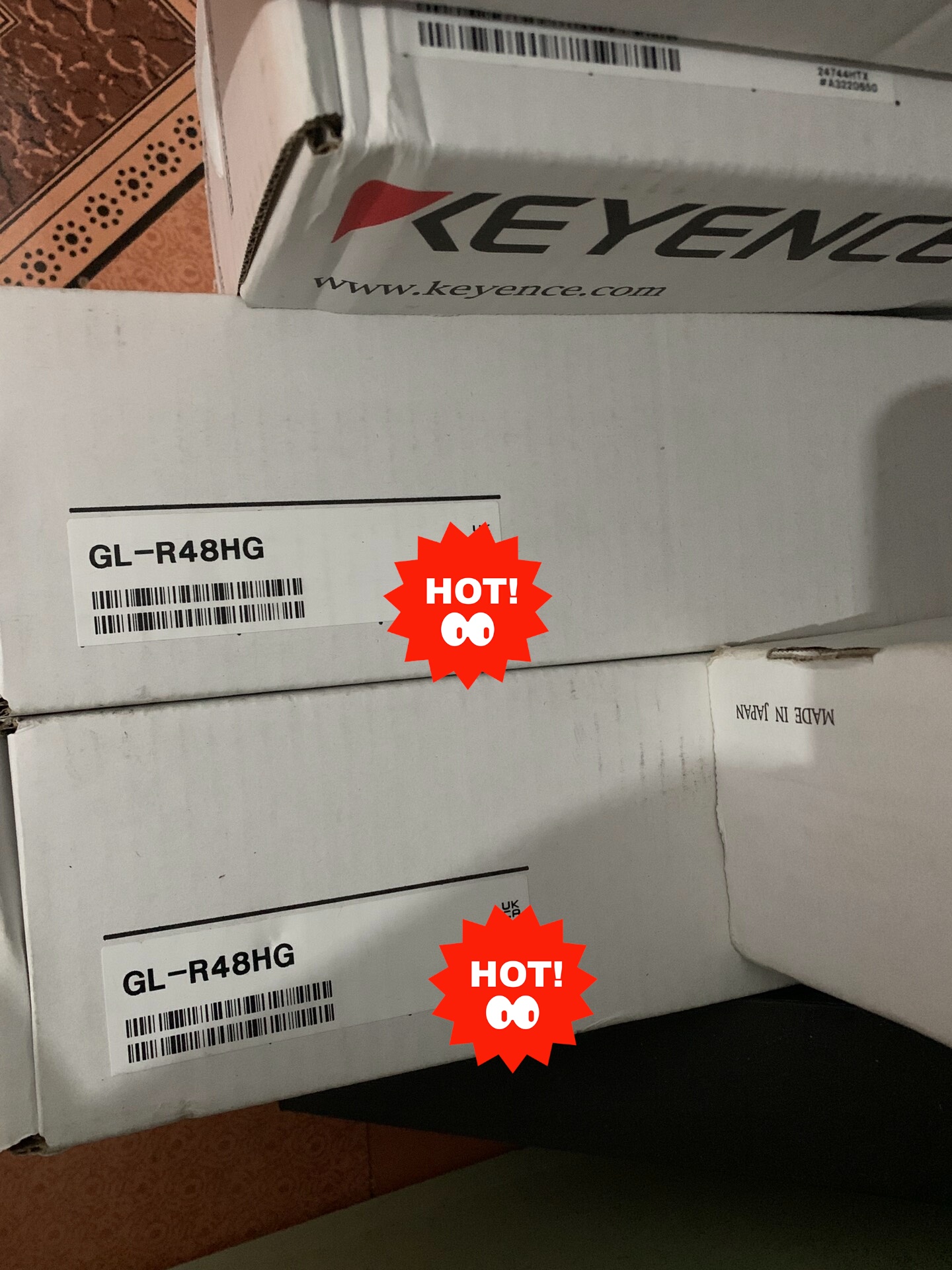 项目结束闲置基恩士光栅GL-R48HG全新未拆封！实物图！需