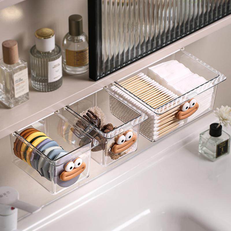 镜柜下抽屉式收纳盒隐藏隔板卫生间镜后化妆刷棉签神器镜柜收纳,收纳整理,首饰盒,淘宝优惠券,粉丝福利购,淘宝优惠卷