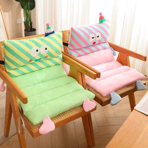 多巴胺小怪兽靠背一体坐垫学生宿舍办公久坐不累神器座椅子垫屁垫