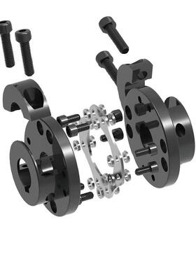 45钢DJM单膜片联轴器带键槽双膜片联轴器弹性电机连接器大扭矩FES