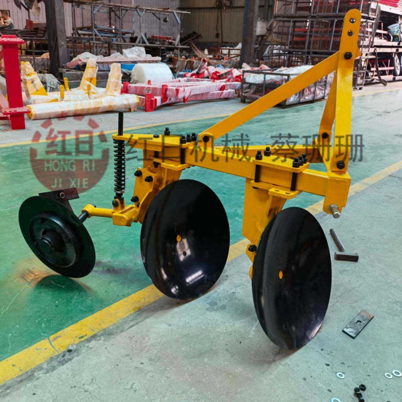 红日圆盘犁 大棚王拖拉机带1LYQ-220轻型圆盘犁供应拖拉机带圆盘