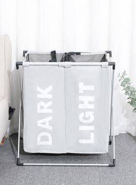 舒十尚简约分格脏衣篮家用牛时津收纳B004篮携创意可折叠便折布叠