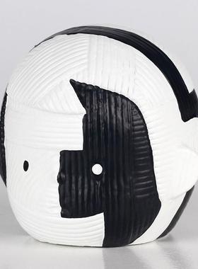 现代可爱14162人件头雕塑精灵摆轻办奢高档客厅公室玄关居家卡通