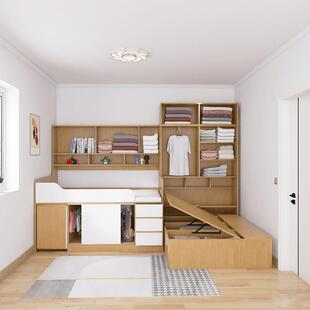 子双母错位型下上床2024112交错式 小房间组合床一儿一兄妹胞胎儿