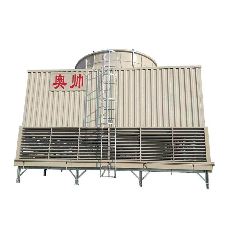 供应化工厂用大型玻璃钢冷却塔钢结构高效风机节能换热冷水