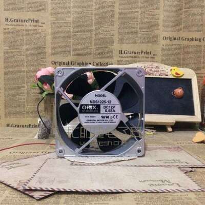 原装东方ORIX MDS1225-12 12V 0.58A 12025 铝框风扇 轴流风机