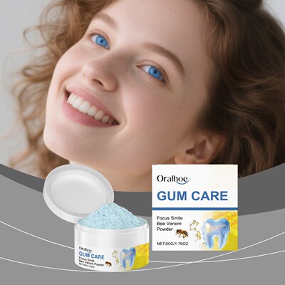 ORALHOE Bee Venom Gloss Tooth Powder - Gentle Care for Clean