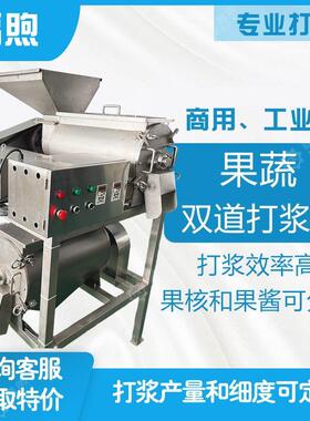 商用芒果双道打浆机果酒厂葡萄去籽榨汁机大型石榴去核榨汁机