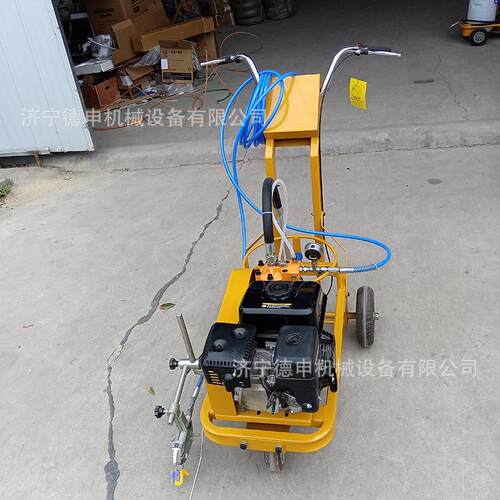 学校广场小手推式型不干胶105画线机易操作公路标设线备道路线划