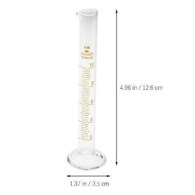 3 Pcs Experiment Kit Graduated Measuring Cup Glass Cylinder