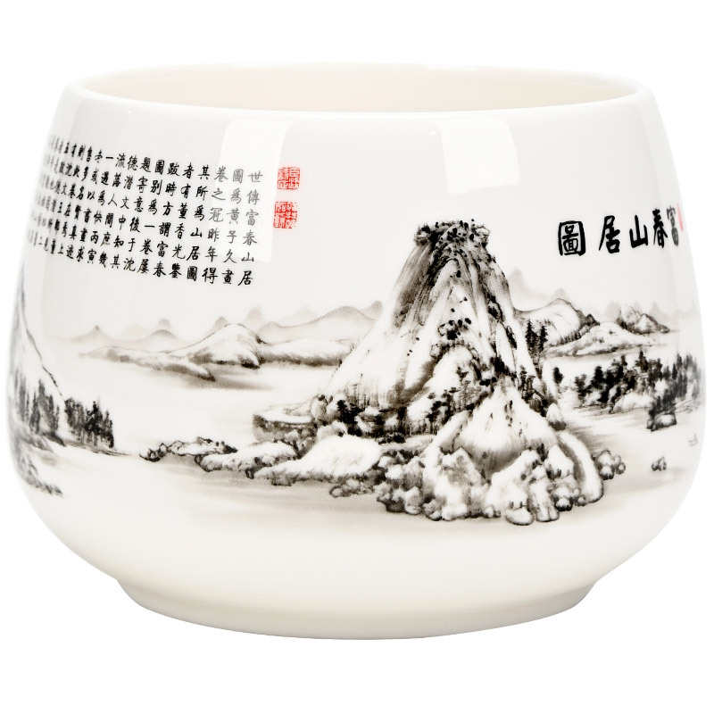 功夫茶杯大号茶水陶瓷缸洗盂家用盆中式笔洗洗碗茶具洗茶渣水配件