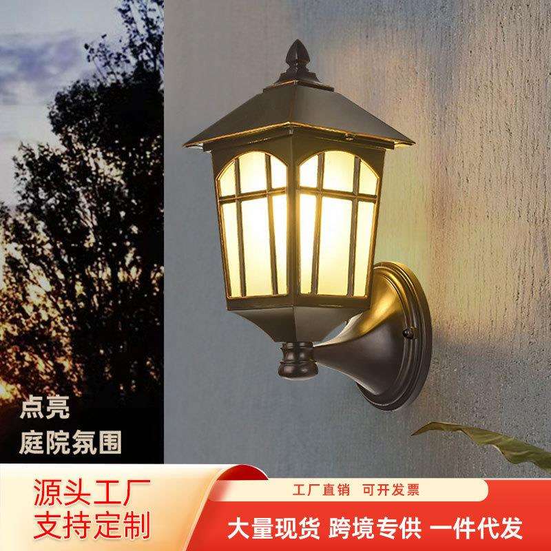 中式户外防水壁灯庭院别墅外墙灯花园阳台大门口墙上灯装饰壁挂灯