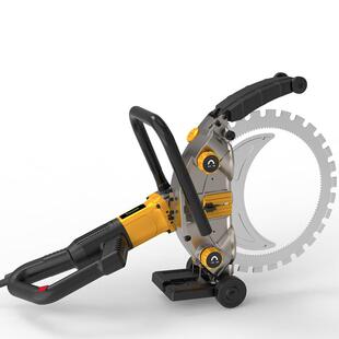 环锯机切墙机混凝土切割机大功率高频无刷环锯割墙机手提式内齿免