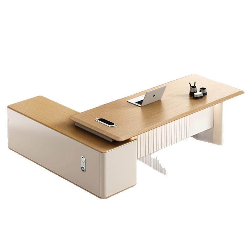 办公老板桌轻奢高级感主管经理桌椅组合现代简约大班台办公室家具