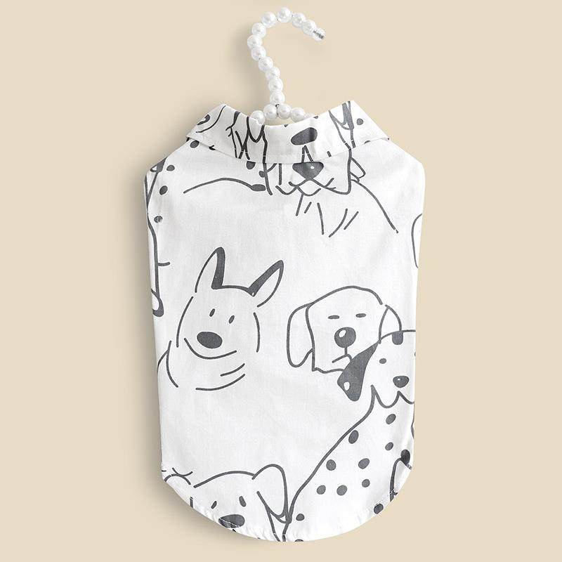 狗狗衣服夏季新款时尚可爱黑白印花猫猫服装小型犬宠物用品,宠物/宠物食品及用品,狗宠物服装/雨衣,淘宝优惠券,粉丝福利购,淘宝优惠卷
