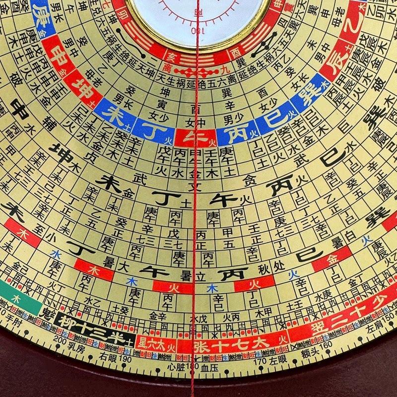 辅星堂纯铜面三合三元综合罗盘高精准专业大字体杨公盘罗庚罗经仪