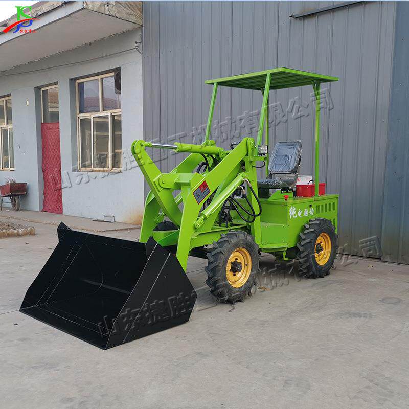 建筑电动装载机工地推土起重铲挖小铲车座驾式散装物料运输机