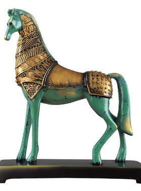 办公室摆件电视柜玄关柜书柜博古架高档酒柜装饰品家居桌面马摆件