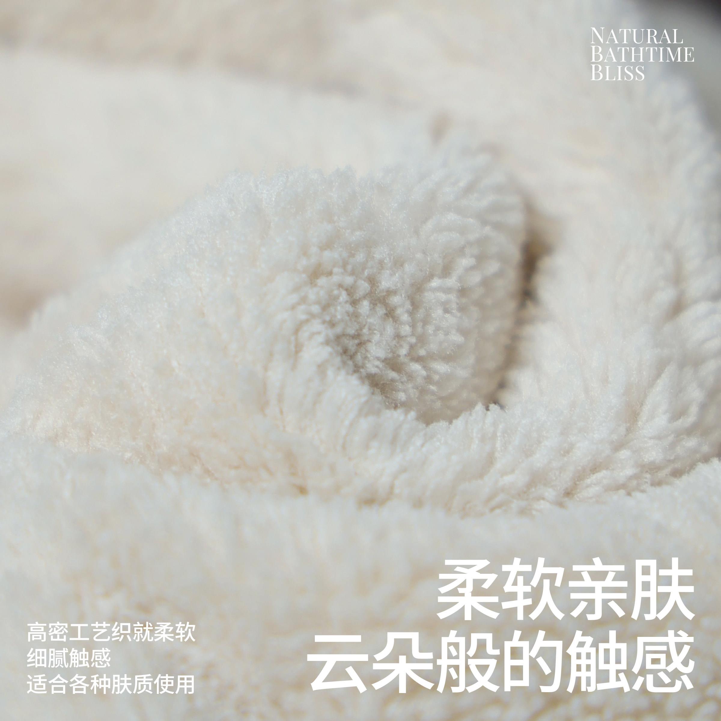 KRRAMEL可爱擦手巾挂式厨房毛巾吸水家用化妆室手布手帕珊瑚绒