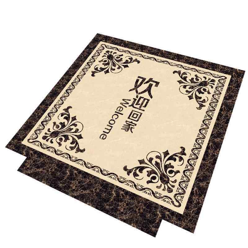 高档电梯o轿厢地板PVC电梯毯地垫制log图案耐磨防定水仿大地理石