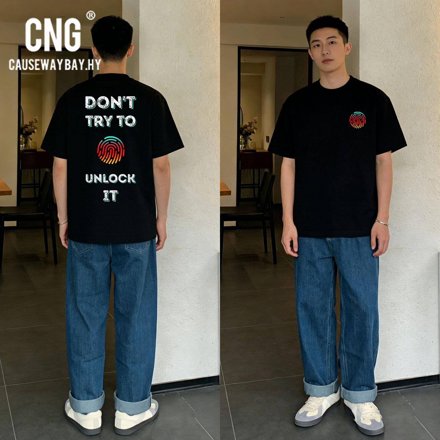 香港潮牌创意趣味重磅短袖男夏季热卖潮流百搭流行纯棉T恤五分袖