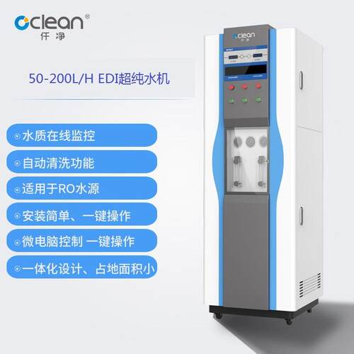 100-300H超纯水去离子水处理设备工业商用净水器Ro去离子设备