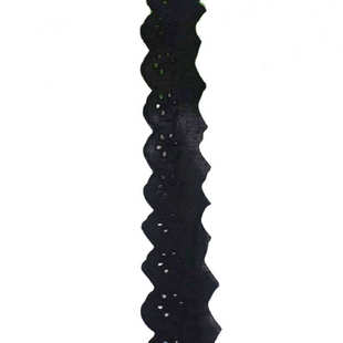 唐隆黑色单边镂空花朵图案窄幅棉布花边 娃娃衣花边 辅料批发童装