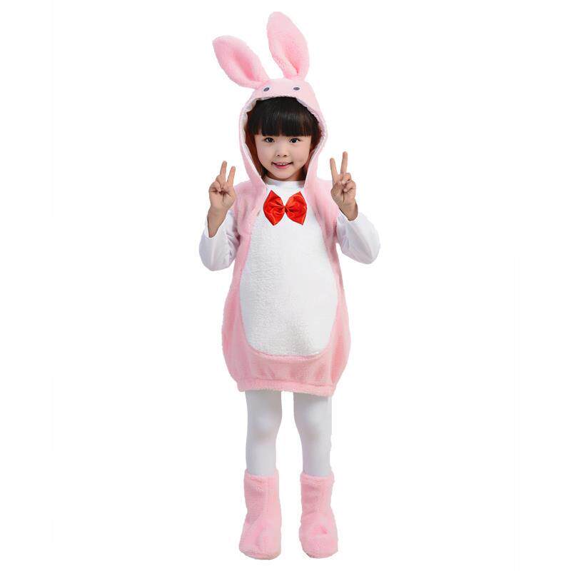 高档演出服龙小孩青恐蛙蜜蜂卡通cos兔服子幼儿小童六一园动物表