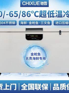 超低温冰柜零下60度家用海鲜金枪鱼冰箱实验室生物-80速冻机
