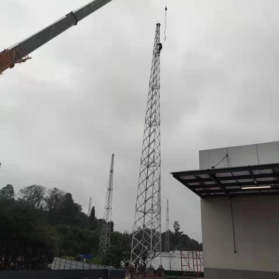 防雷塔避雷塔四柱角钢避雷针塔GFW三柱圆钢电力架构塔GFL塔GH钢塔