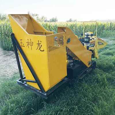 INX单行自走座驾米式玉收获机皮扒辊掰玉米机有粮仓带自动卸料玉