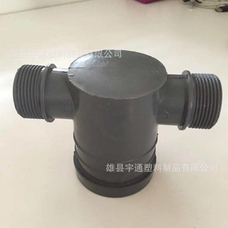 HDPE波纹管配件直通90度45度弯头正三通补心塑料检查井
